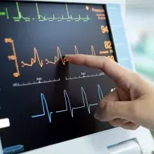 Zig zag lines with finger touching on it